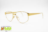 ZAGATO Rare eyeglass frame golden yellow with pop art rims, luxury women frame,  New Old Stock 80s