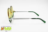 SAPHIRA Vintage 1970s sunglasses green & yellow, reverse frame glam glamour, New Old Stock