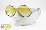 SAPHIRA Vintage 1970s sunglasses green & yellow, reverse frame glam glamour, New Old Stock