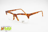 LINEA mod. Clint Tortoise women half rimmed frame eyeglasses, cat eye square little, New Old Stock