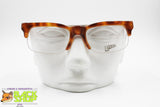 LINEA mod. Clint Tortoise women half rimmed frame eyeglasses, cat eye square little, New Old Stock