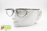 NAKAMURA HUZOI 3138 Special designer glasses, Unconventional shape red metallic superio bar, New Old Stock