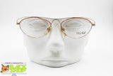 VILLAGE by MARCOLIN 7130 Oval vintage frame, Golden & Pink glittered double bar, New Old Stock