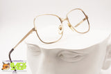 MARCOLIN Vintage 1970s semi-squared glasses frame 22K gold plated, New Old Stock