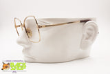 MARCOLIN Vintage 1970s semi-squared glasses frame 22K gold plated, New Old Stock