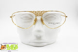 Rare UNGARO by PERSOL 570 Luxurious king crown cut off bridge, Golden metal frame, New Old Stock