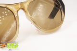 Authentic 1950s sunglasses shades ITALOCREMONA SOLFLEX, black yellow semitransparent, New Old Stock