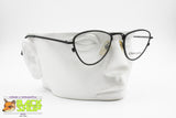 Triangular Matte Black metal frame eyewear, CLAUDIO LA VIOLA frame italy, New Old Stock 1980s