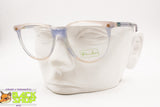 BENETTON mod. Writer Wayfarer frame glass pale rose pink & azure acetate, New Old Stock 1980s