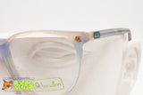 BENETTON mod. Writer Wayfarer frame glass pale rose pink & azure acetate, New Old Stock 1980s