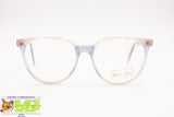 BENETTON mod. Writer Wayfarer frame glass pale rose pink & azure acetate, New Old Stock 1980s