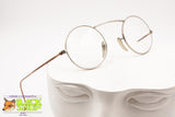 Crazy 1960s-1970s glasses frame round rims, High mono bridge, Vintage preowned