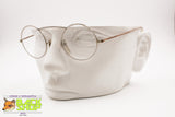 Crazy 1960s-1970s glasses frame round rims, High mono bridge, Vintage preowned
