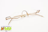 Unconventional frame glasses modern design, crazy style, Half rimmed Nylor, New Old Stock 1990s