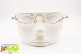 Unconventional frame glasses modern design, crazy style, Half rimmed Nylor, New Old Stock 1990s