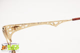 SILHOUETTE M 6160/20 V6050 Vintage 80s high design glasses frame, cat eye squared golden, New Old Stock