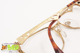 SILHOUETTE M 6160/20 V6050 Vintage 80s high design glasses frame, cat eye squared golden, New Old Stock