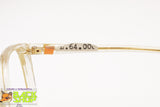 Clear transparent cat eye frame eyeglass, ELEGANCE mod. MARILYN, New Old Stock 1970s
