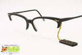 T LOOK Milano mod. Kaprice Vintage 90s cat eye glasses, Matte black acetate deco' lugs, New Old Stock 1990s