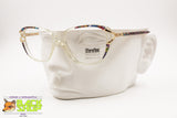 SFEROFLEX Frame Italy Vintage 80s glasses frame, Clear acetate rainbow details, New Old Stock 1980s