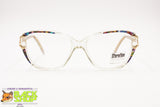SFEROFLEX Frame Italy Vintage 80s glasses frame, Clear acetate rainbow details, New Old Stock 1980s