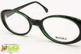 Women eyeglasses frame black green, RIVOLI collab by C. DUNHILL by FAVA, New Old Stock 90s