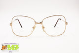 MARCOLIN Vintage 1970s semi-squared glasses frame 22K gold plated, New Old Stock
