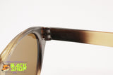 Authentic 1950s sunglasses shades ITALOCREMONA SOLFLEX, black yellow semitransparent, New Old Stock