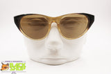 Authentic 1950s sunglasses shades ITALOCREMONA SOLFLEX, black yellow semitransparent, New Old Stock