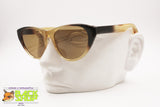 Authentic 1950s sunglasses shades ITALOCREMONA SOLFLEX, black yellow semitransparent, New Old Stock