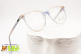 BENETTON mod. Writer Wayfarer frame glass pale rose pink & azure acetate, New Old Stock 1980s