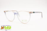BENETTON mod. Writer Wayfarer frame glass pale rose pink & azure acetate, New Old Stock 1980s