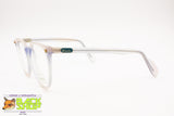 BENETTON mod. Writer Wayfarer frame glass pale rose pink & azure acetate, New Old Stock 1980s