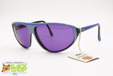 LACOSTE Vintage 80s sunglasses wrap mask, Blu acetate violet lenses, New Old Stock 1980s