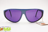 LACOSTE Vintage 80s sunglasses wrap mask, Blu acetate violet lenses, New Old Stock 1980s