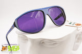LACOSTE Vintage 80s sunglasses wrap mask, Blu acetate violet lenses, New Old Stock 1980s