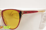 Alfredo Gabrielli PL Gabrielli Vintage italian sunglasses 80s, Yellow sunny lenses, New Old Stock 1980s