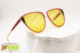 Alfredo Gabrielli PL Gabrielli Vintage italian sunglasses 80s, Yellow sunny lenses, New Old Stock 1980s