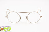Crazy 1960s-1970s glasses frame round rims, High mono bridge, Vintage preowned