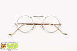 Crazy 1960s-1970s glasses frame round rims, High mono bridge, Vintage preowned