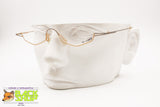 Unconventional frame glasses modern design, crazy style, Half rimmed Nylor, New Old Stock 1990s