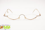 Unconventional frame glasses modern design, crazy style, Half rimmed Nylor, New Old Stock 1990s