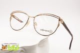 Yves Saint Laurent YSL Vintage 1980s glasses frame eyeglasses women, fashion accentuated eyebrows, New Old Stock