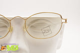 T3 2016 Vintage glasses frame eyeglasses, innovative metal material golden satin, New Old Stock 1990s