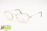 T3 2016 Vintage glasses frame eyeglasses, innovative metal material golden satin, New Old Stock 1990s