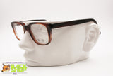 PIN'S Made in Italy, Classic brown wayfarer frame glasses acetate & metal, New Old Stock 1990s