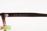 PIN'S Made in Italy, Classic brown wayfarer frame glasses acetate & metal, New Old Stock 1990s