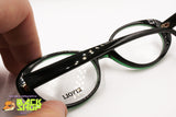 Women eyeglasses frame black green, RIVOLI collab by C. DUNHILL by FAVA, New Old Stock 90s