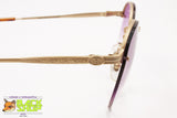 Façonnable RODERMAN Round panto Sunglasses rimless, Violet shaded lenses, New Old Stock 1990s