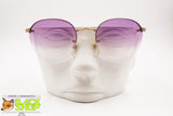 Façonnable RODERMAN Round panto Sunglasses rimless, Violet shaded lenses, New Old Stock 1990s